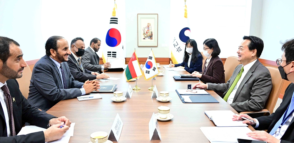 박진 외교부 장관 및 조현동 제1차관, 오만 외교부 정무차관 접견 및 차관회담 개최